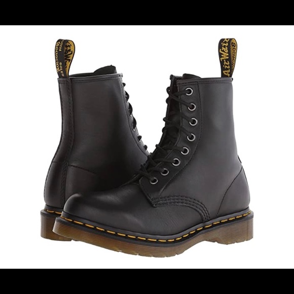 New! Dr Marten 1460 Black Leather Combat Boot - Picture 5 of 12